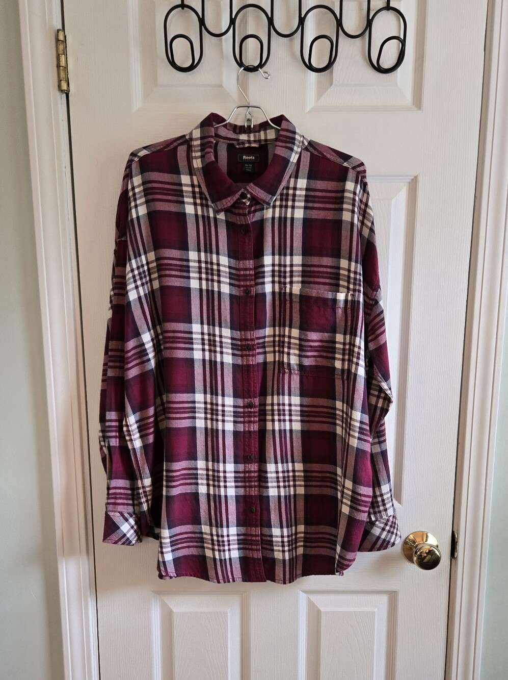 Canada Roots Womens Plaid Button Down Shirt XL